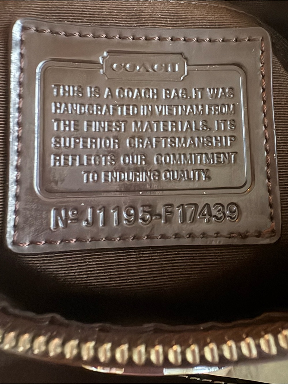 🤎🤎COACJH Y2K SIGNATURE BROWN JACQUARD DEMI BAG!🤎🤎F19218 - Picture 7 of 8